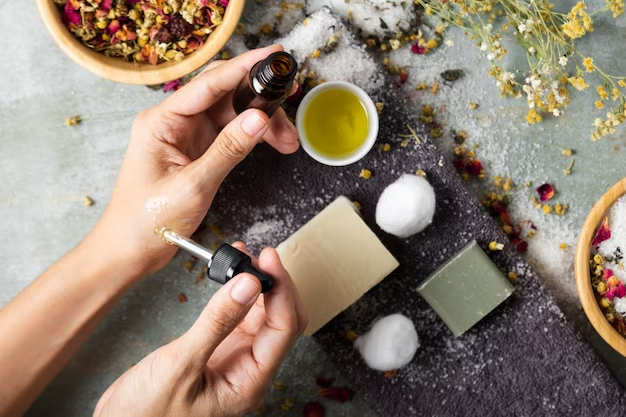 A man making soap